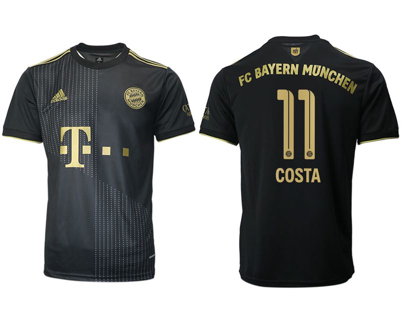Men 2021-2022 Club Bayern Munich away aaa version black #11 Adidas Soccer Jersey